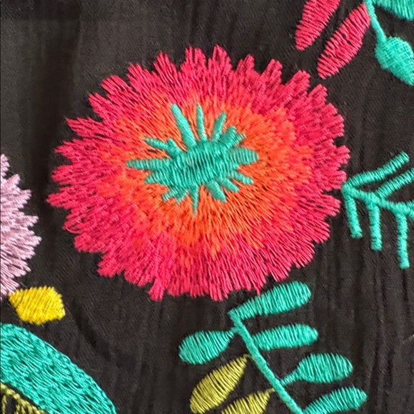 Umgee kimono black floral M/L - Picture 10 of 11